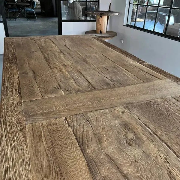 ETRÜSK Antik Ahşap Yemek Masası